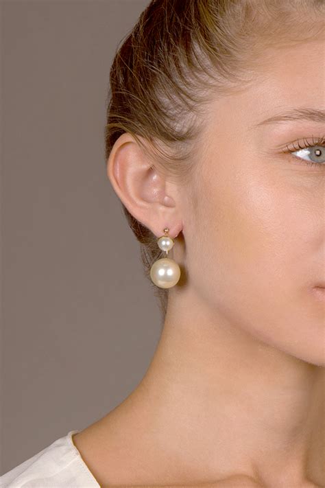 christian dior pearl earrings price